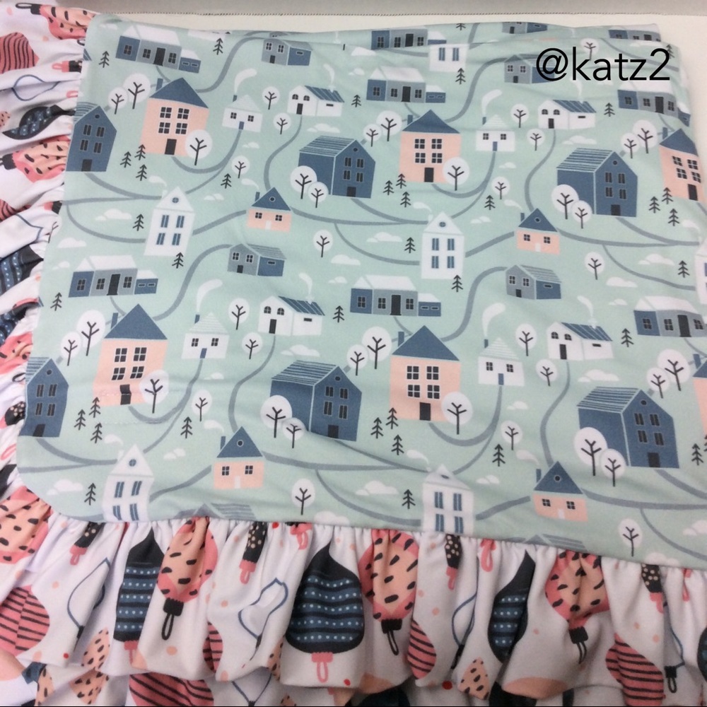 Little BOE Home for the Holidays Reversible Blanket